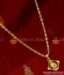 SMDR133 - Traditional Vinayagar Dollar Pendant Gold Plated Imitation Jewelry Online SMDR133 - Traditional Vinayagar Dollar Pendant Gold Plated Imitation Jewelry Online
