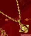 SMDR133 - Traditional Vinayagar Dollar Pendant Gold Plated Imitation Jewelry Online