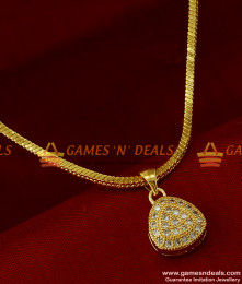 SMDR147 - Daily Wear Fancy Stone Pendant Design Short Chain Imitation Jewelry SMDR147 - Daily Wear Fancy Stone Pendant Design Short Chain Imitation Jewelry