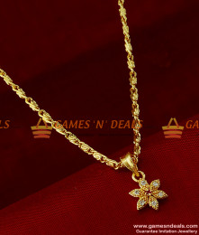 SMDR152 - Zircon Stone 3D Star Pendant Short Chain Imitation Jewelry