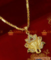 SMDR157 - Big Vinayagar Pendant Traditional Zircon Stone Imitation Jewelry