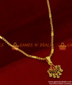 SMDR161 - Semi Precious Gold Plated Long Pendant Chain Imitation Jewellery