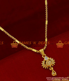 SMDR163 - Inverted Heart Shaped Dollar With White Stones Gold Plated Imitation Jewellery SMDR163 - Inverted Heart Shaped Dollar With White Stones Gold Plated Imitation Jewellery