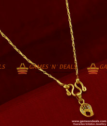 SMDR171 - Traditional Sangu Dollar Short Pendant Chain Imitation Jewellery Online  SMDR171 - Traditional Sangu Dollar Short Pendant Chain Imitation Jewellery Online