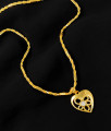 Valentine Special One Gram Gold Heart Pendant for Girls SMDR187