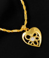 Valentine Special One Gram Gold Heart Pendant for Girls SMDR187
