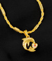 Valentine Special One Gram Dolphin Stone Pendant for Girls SMDR193