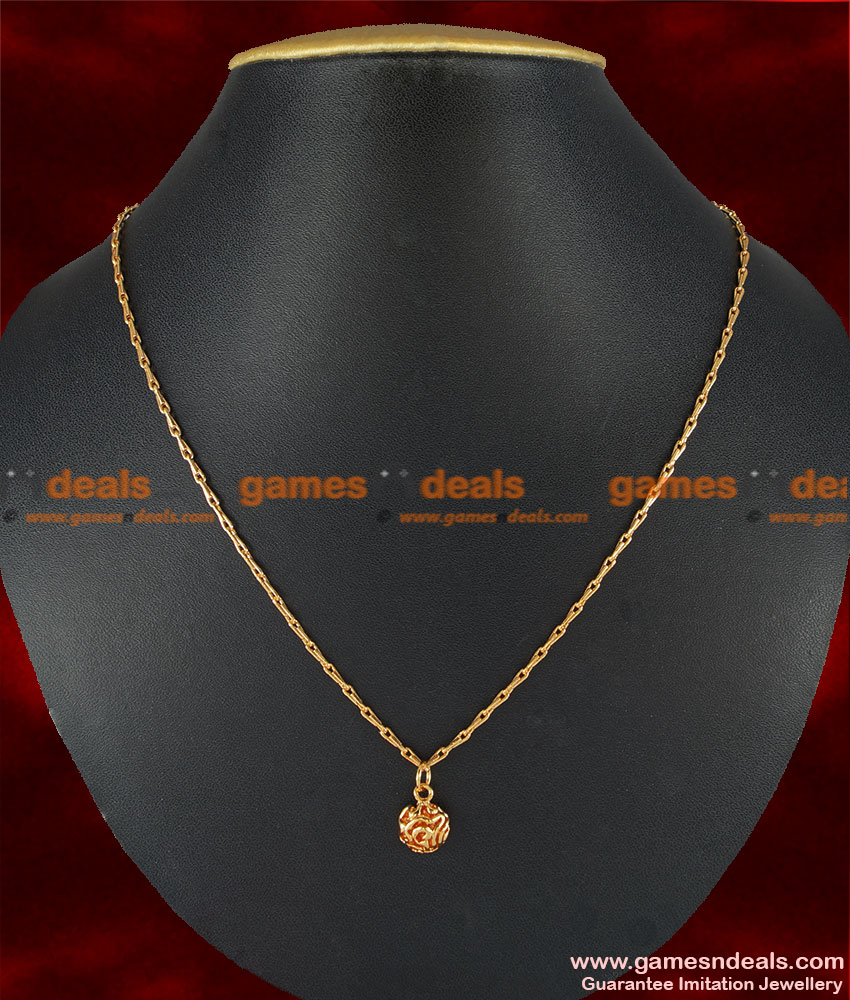 SMDR20 - 24ct Pure Gold Plated Flower Pendant with Short Chain 