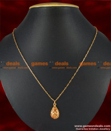 SMDR21 - Gold Plated Beautiful Teenage Pendant Design With Short Chain SMDR21 - Gold Plated Beautiful Teenage Pendant Design With Short Chain