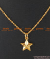 SMDR26 - Gold Plated Shinning Star Design Pendant Dollar with Short Chain
