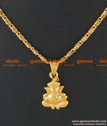 SMDR38 - Gold Plated Fast Selling Vinayaga Pendant Short Chain SMDR38 - Gold Plated Fast Selling Vinayaga Pendant Short Chain
