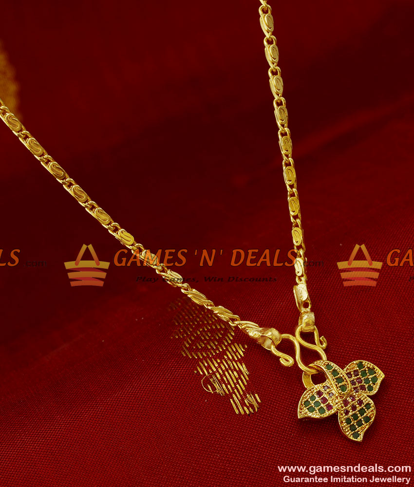 SMDR49 - Teen Pendant Multicolor Zircon Stone Leaf Design Imitation Short Chain SMDR49 - Teen Pendant Multicolor Zircon Stone Leaf Design Imitation Short Chain
