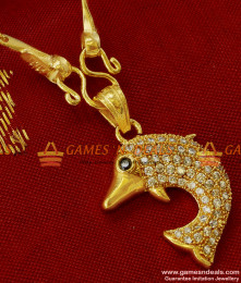 SMDR51 - Trendy Dolphin Pendant Multicolor Zircon Stone Imitation Short Chain SMDR51 - Trendy Dolphin Pendant Multicolor Zircon Stone Imitation Short Chain