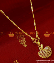 SMDR52 - Cubic Zircon Apple Pendant Multicolor Stone Imitation Short Chain SMDR52 - Cubic Zircon Apple Pendant Multicolor Stone Imitation Short Chain