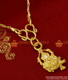 SMDR57 - Short Chain with Vinayagar Pendant South Indian Fashion Jewelry SMDR57 - Short Chain with Vinayagar Pendant South Indian Fashion Jewelry