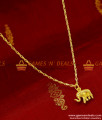 SMDR81 - Gold Plated Fancy Elephant Pendant Design Short Chain Imitation Jewelry