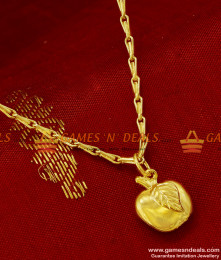 SMDR82 - Gold Plated Fancy Apple Pendant Design Short Chain Imitation Jewelry SMDR82 - Gold Plated Fancy Apple Pendant Design Short Chain Imitation Jewelry
