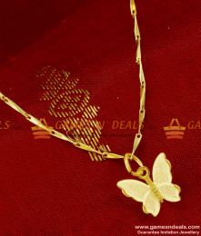 SMDR87 - College Teen 3D Butterfly Fancy Pendant Design Short Chain Imitation Jewelry SMDR87 - College Teen 3D Butterfly Fancy Pendant Design Short Chain Imitation Jewelry