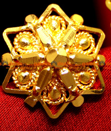 ER014 - Traditional Gold Plated Ear Rings Big Size Stud Design ER014 - Traditional Gold Plated Ear Rings Big Size Stud Design