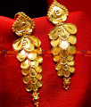 ER005 - Unique Gold Plated Ear Rings Long Hanging Type Party Wear Grape Design