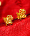 ER020 - South Indian Gold Plated Imitation Ear Rings Rose Latest Trendy Wear Rare Teenage Design Online ER020 - South Indian Gold Plated Imitation Ear Rings Rose Latest Trendy Wear Rare Teenage Design Online