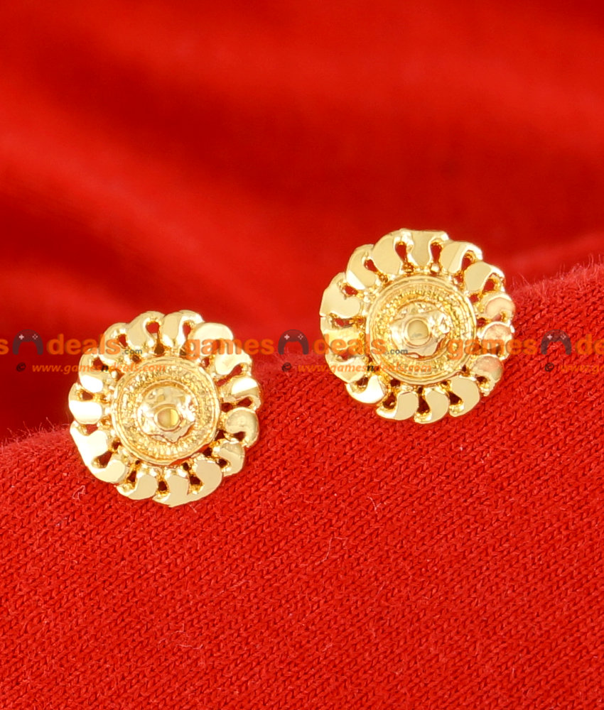 ER066 - Gold Plated Imitation Traditional Sunflower Stud For Middle Aged Women ER066 - Gold Plated Imitation Traditional Sunflower Stud For Middle Aged Women