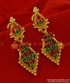 ER175 - Grand Party Wear Ruby Stone Imitation Ear Ring South Indian Jewelry