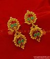 ER185 - Trendy Daily Wear AD Multi Stone Imitation Ear Ring South Indian Jewelry