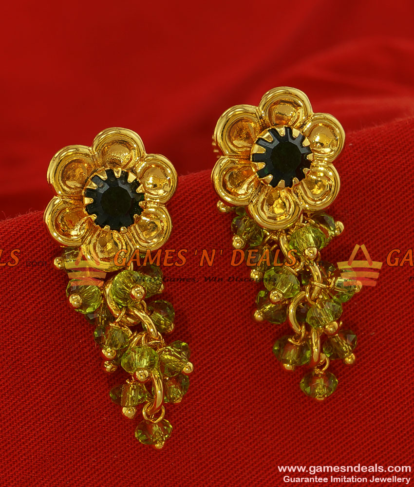 ER209 - Trendy Grape Crystal Ear Ring Gold Plated Jewelry Guarantee Daily Wear ER209 - Trendy Grape Crystal Ear Ring Gold Plated Jewelry Guarantee Daily Wear