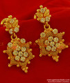 ER217 - Latest Trendy Party Wear Ruby Stone Imitation Ear Ring South Indian Jewelry