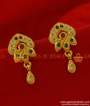 ER224 - Attractive Zircon Stones Party Wear Ear Ring Gold Like Jewelry Design