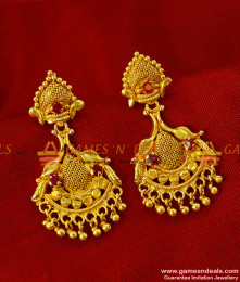 ER237 - Party Wear AD Stone Gold Plated Ear Ring Imitation Jewelry Online