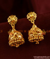 ER290 - South Indian Daily Wear Guarantee Jhumki Medium Size Design Gold Plated Ear Rings