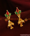ER342 - Cubic Zircon Stone Peacock Design Jhumki Party Wear Design Ear Rings ER342 - Cubic Zircon Stone Peacock Design Jhumki Party Wear Design Ear Rings
