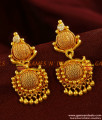 ER366 - South Indian Gold Plated Guarantee Daily Wear White Stone Earrings