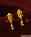 ER387 - Plain Daily Wear Long Leaf Ear Rings Gold Plated Imitation Jewelry
