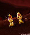 ER400 - South Indian Daily Wear AD Stone Small Jhumki Imitation Ear Rings