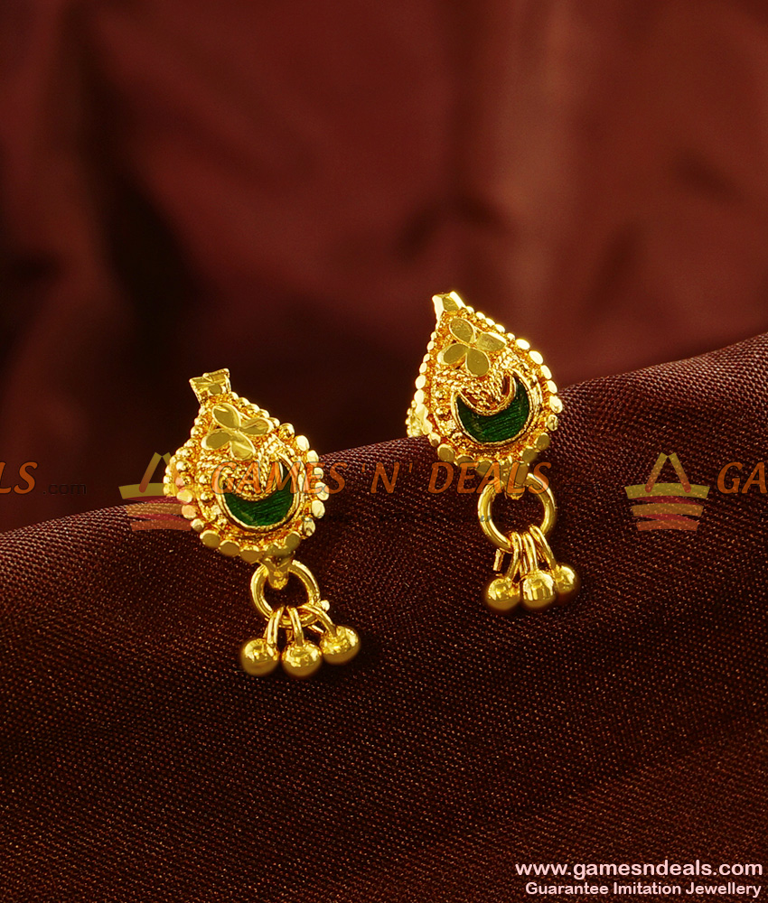 ER475 - Daily Wear Ennamel Small Thodu Imitation Guarantee Ear Rings Buy Online