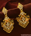 ER569 -  Gold Plated Ear Rings Semi Precious AD Stone Danglers Party Wear Design