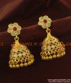 ER649 - Ayimpon Design Umbrella Type Real Gold Like Guarantee Stone Jhumkhi