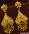 ER656 - Handcrafted Unique Peacock Feathers Long Guarantee Gold Design Danglers