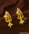 ER696 - Gold Plated Guarantee Kerala Ear Rings Daily Wear Real Gold Design