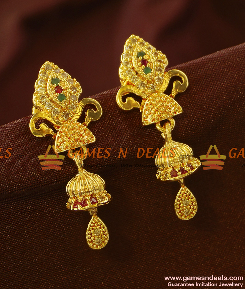 ER745 - Attractive CZ Stone Guarantee Imitation Earrings Offer Price Online