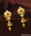 ER775 - Fancy Flower Spade White Stone Imitation Earrings Offer Price