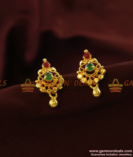Very cute | Small earrings gold, Gold earrings for kids, Gold earrings  designs