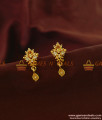 Sparkling Diamond Earrings Leaf Pattern Daily College Wear Online - ER808