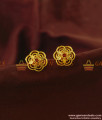 ER831 - Cute Daily Wear Single Red Stone Stud Design for Women ER831 - Cute Daily Wear Single Red Stone Stud Design for Women