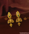 ER838 - Trendy College Wear Guarantee Chidambaram Gold Plated Earrings