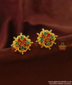 ER840 - South Indian Imitation Stud Daily Wear AD Multicolor Stone Jewellery Medium Size 