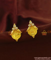 ER846 - White Stone Traditional Lakshmi Stud Low Price Jewelry Buy Online